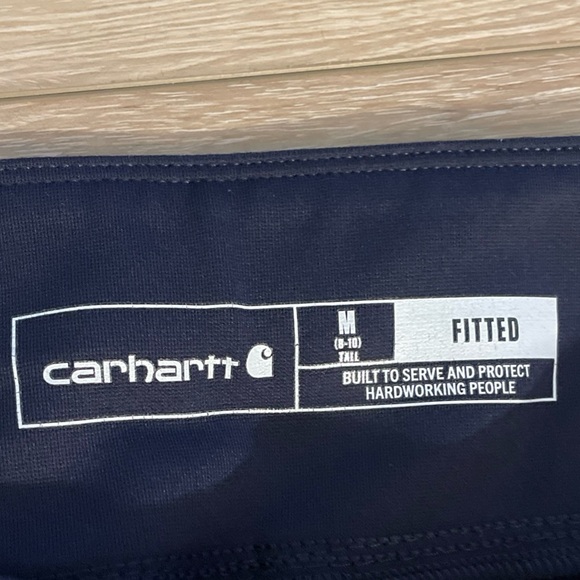 Carhartt Dark Blue Navy Women’s Tall Med (8-10) Fitted Legging Pants - Picture 4 of 8